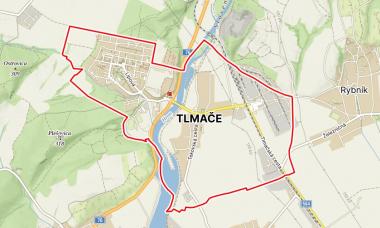 Tlmače- mapa